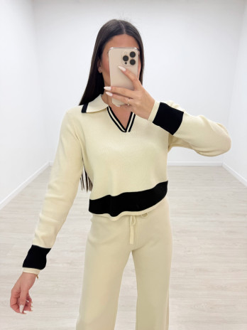 CONJUNTO PUNTO RAQUEL BEIGE