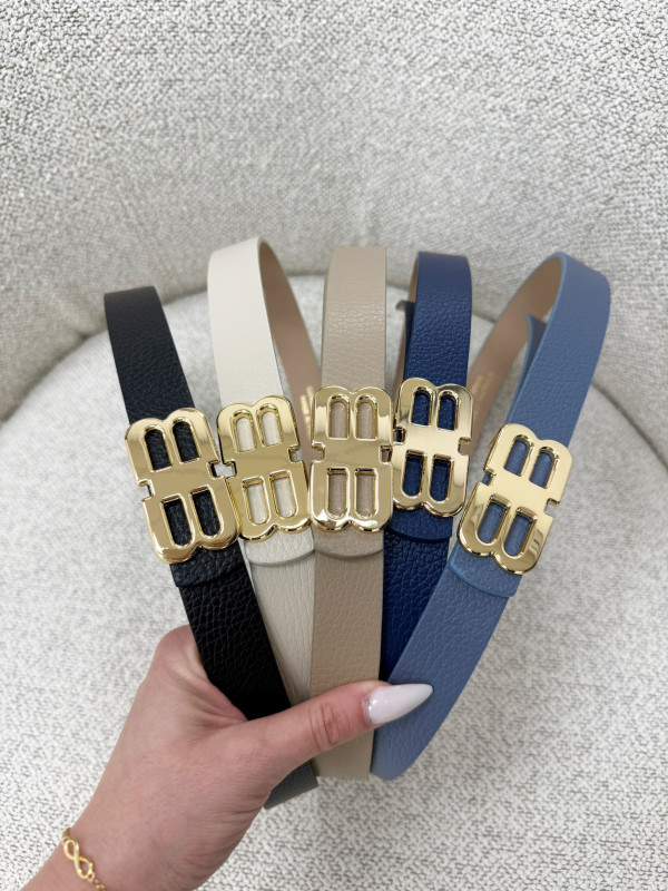 CINTURÓN BB CELESTE (PIEL 100%)