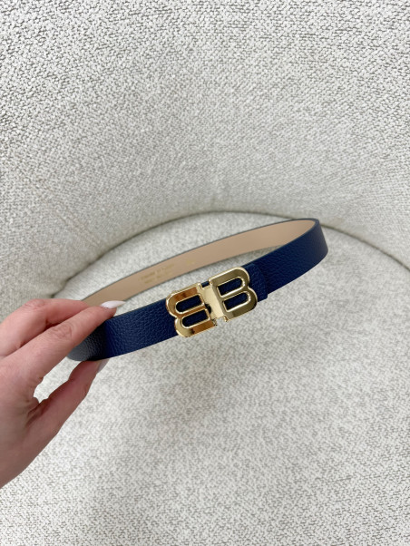 CINTURÓN BB AZUL (PIEL 100%)