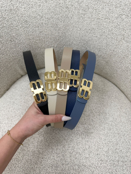 CINTURÓN BB AZUL (PIEL 100%)