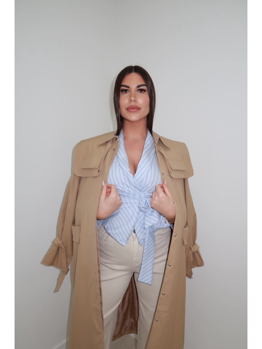 CAMISA ANUDADA RAYAS