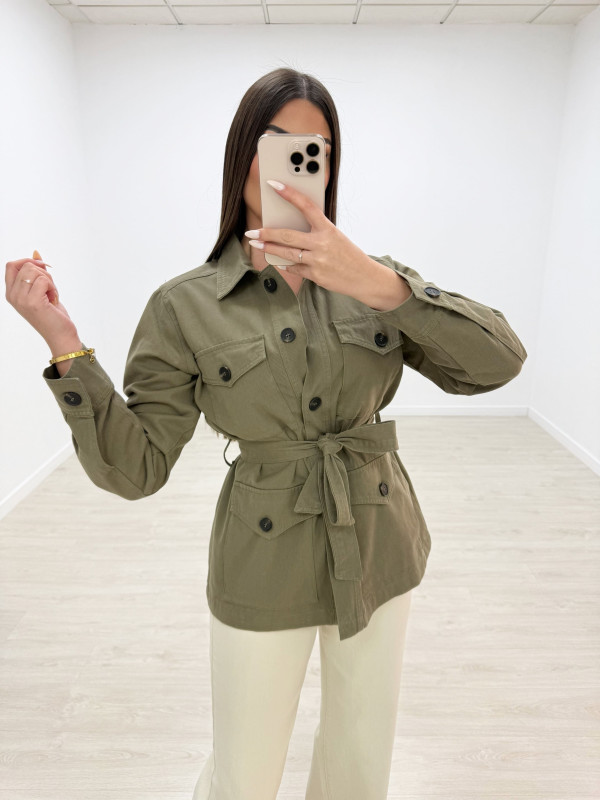 CHAQUETA SAFARI VERDE