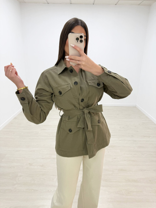 CHAQUETA SAFARI VERDE