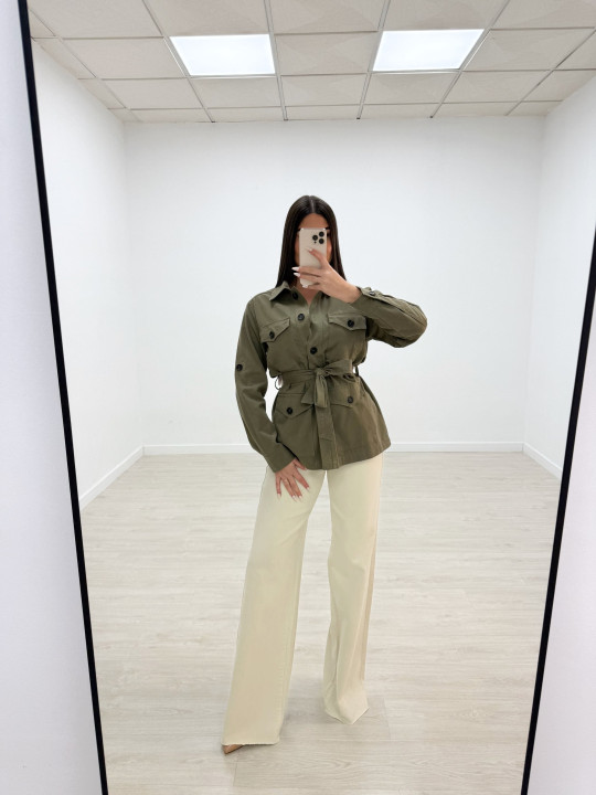 CHAQUETA SAFARI VERDE