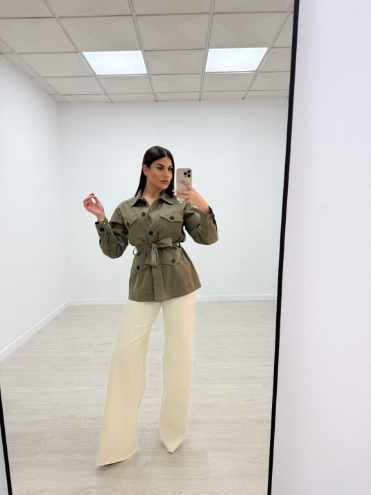 CHAQUETA SAFARI VERDE