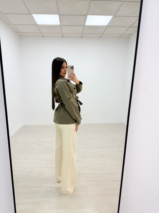 CHAQUETA SAFARI VERDE