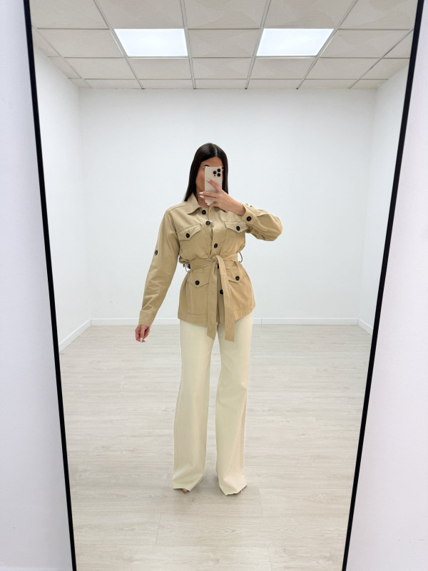 CHAQUETA SAFARI CAMEL