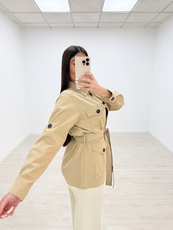 CHAQUETA SAFARI CAMEL