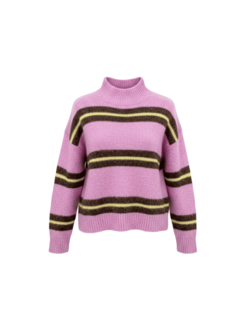 JERSEY RAYAS ROSA Y MARRÓN