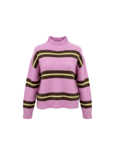 JERSEY RAYAS ROSA Y MARRÓN