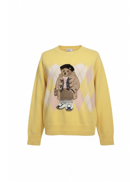 JERSEY OSO ROMBOS AMARILLO