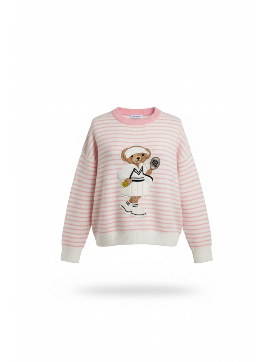 JERSEY OSO RAYAS ROSA