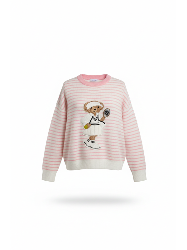 JERSEY OSO RAYAS ROSA