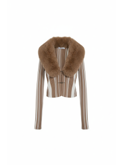 TOP RAYAS CUELLO PELO