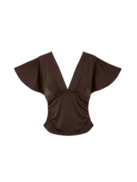 TOP ALBA MARRÓN (LICRA FRÍA)