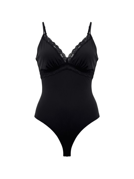 BODY DETALLE ENCAJE NEGRO