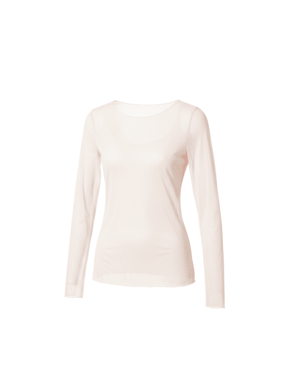 CAMISETA SEMITRANSPARENTE ROSA