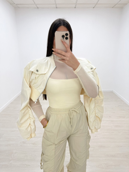 PANTALÓN CARGO VAINILLA