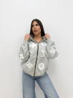 SUDADERA LV RELIEVE GRIS