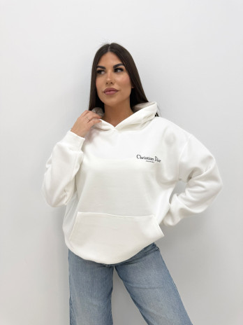 SUDADERA CD COUTURE BLANCA