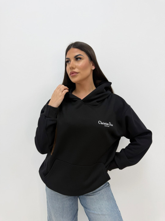 SUDADERA CD COUTURE NEGRA
