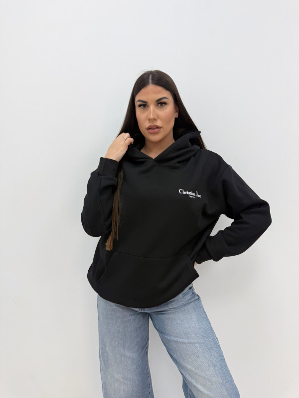 SUDADERA CD COUTURE NEGRA