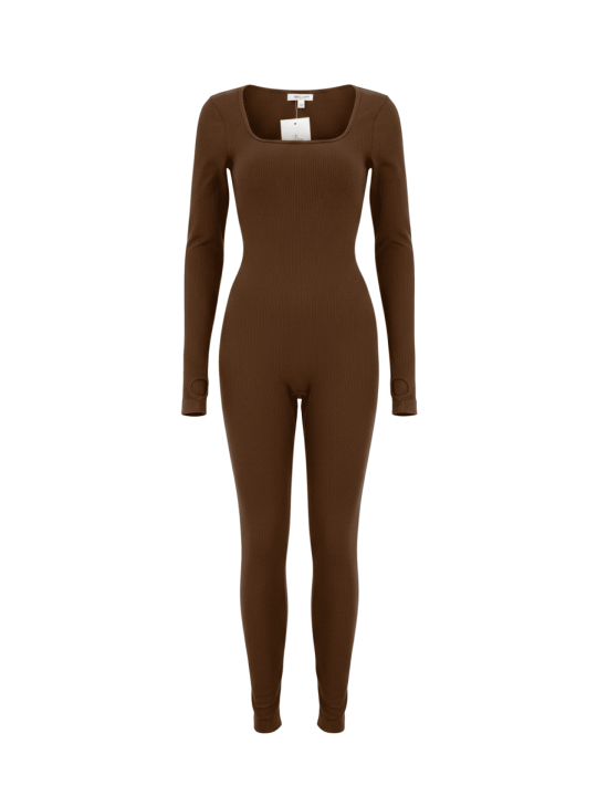 MONO REDUCTOR ESCOTE MARRÓN