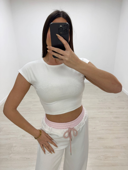 CAMISETA BÁSICA ALGODÓN CROP