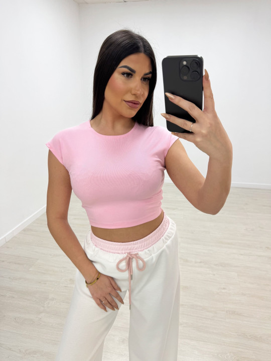 CAMISETA BÁSICA ALGODÓN CROP