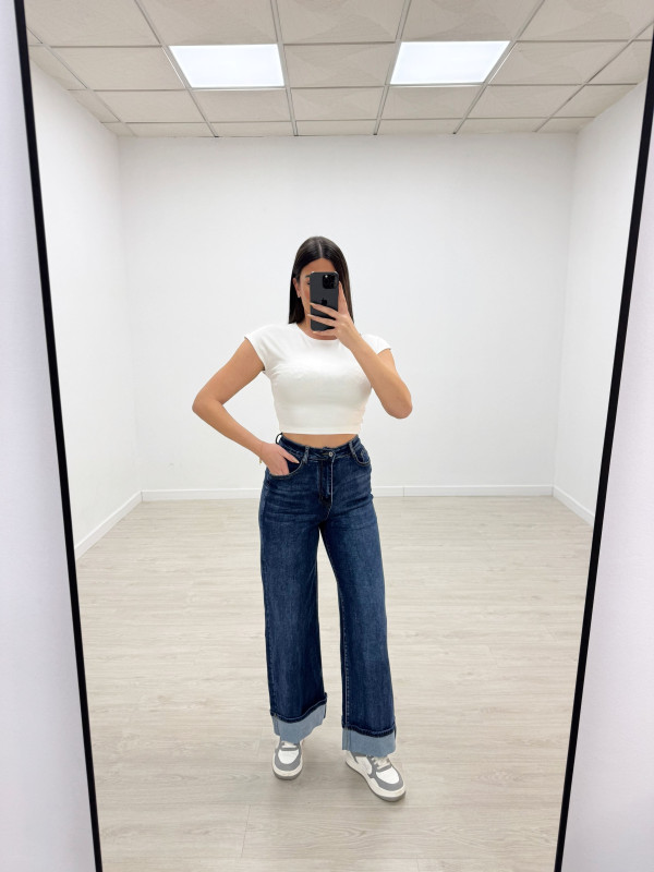 CAMISETA BÁSICA ALGODÓN CROP