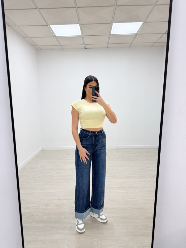 CAMISETA BÁSICA ALGODÓN CROP