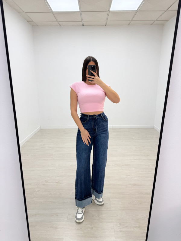 CAMISETA BÁSICA ALGODÓN CROP