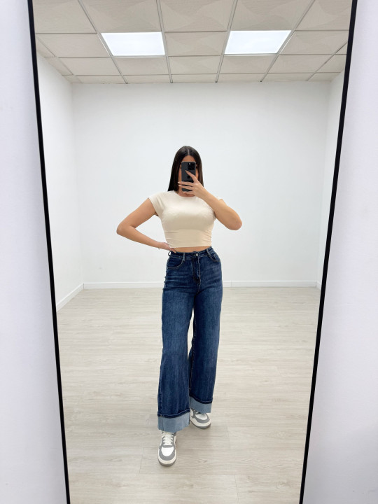 CAMISETA BÁSICA ALGODÓN CROP