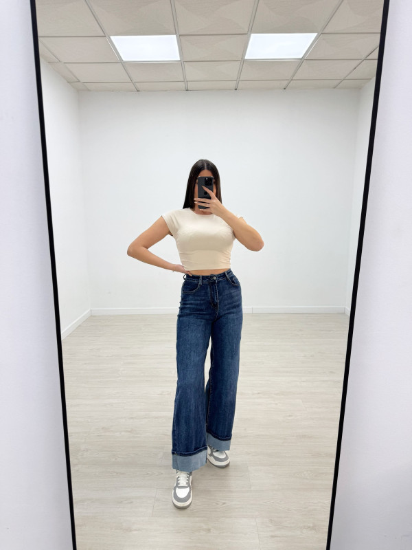 CAMISETA BÁSICA ALGODÓN CROP