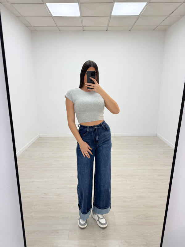 CAMISETA BÁSICA ALGODÓN CROP