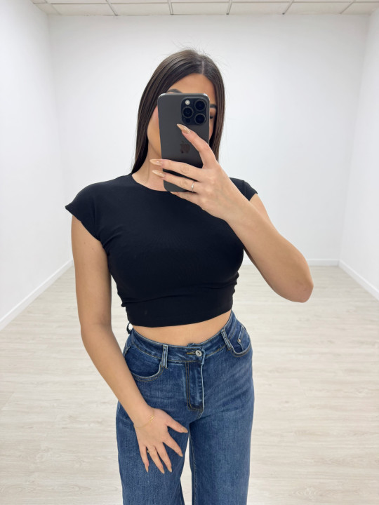 CAMISETA BÁSICA ALGODÓN CROP