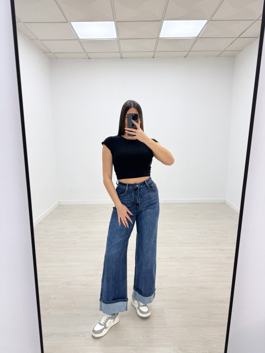 CAMISETA BÁSICA ALGODÓN CROP