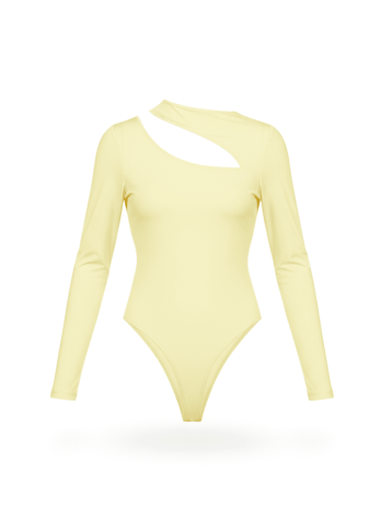 BODY LICRA CUT OUT AMARILLO