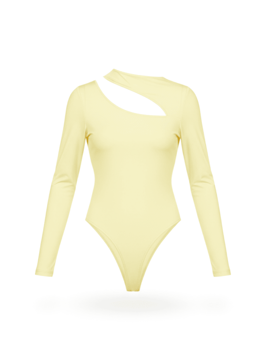 BODY LICRA CUT OUT AMARILLO