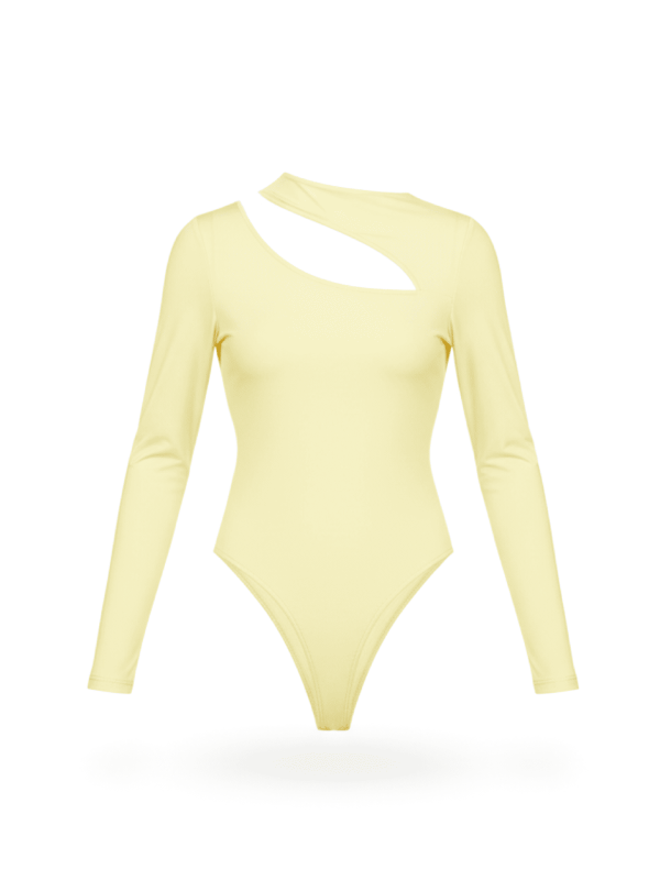 BODY LICRA CUT OUT AMARILLO