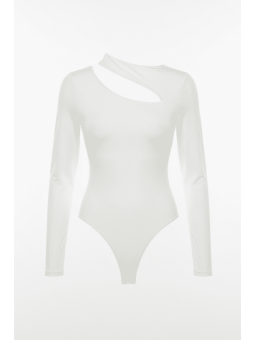 BODY LICRA CUT OUT BLANCO