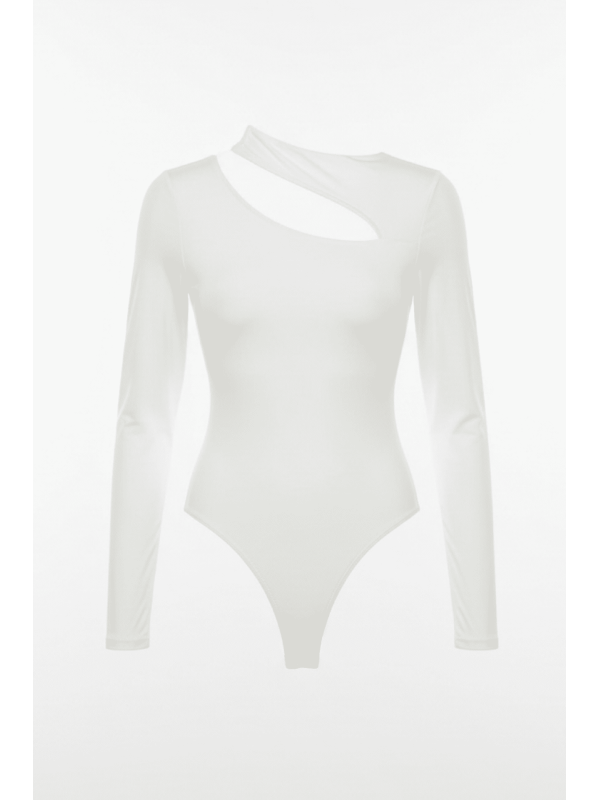 BODY LICRA CUT OUT BLANCO