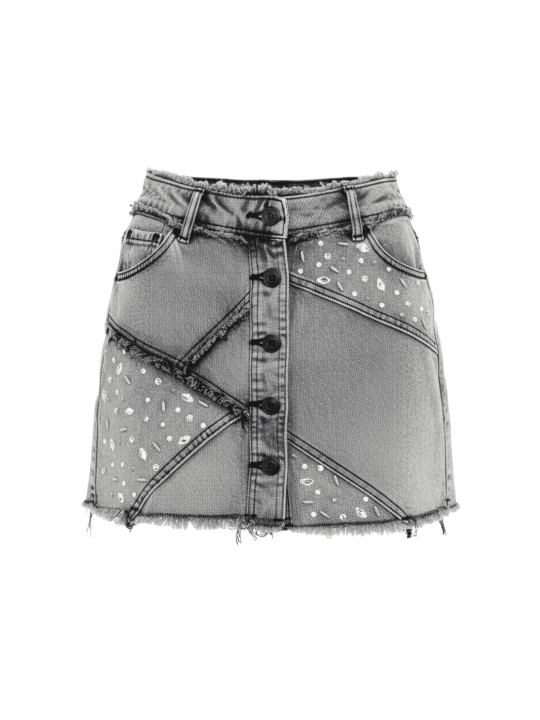 FALDA VAQUERA PEDRERÍA GRIS