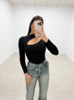 BODY LICRA CUT OUT NEGRO