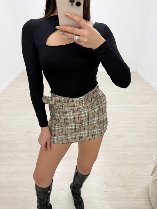 FALDA CINTURÓN CUADROS