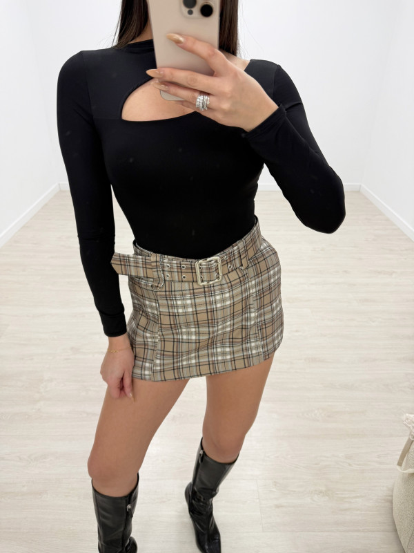 FALDA CINTURÓN CUADROS