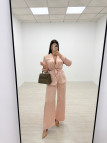 TRAJE SATÉN ROSA