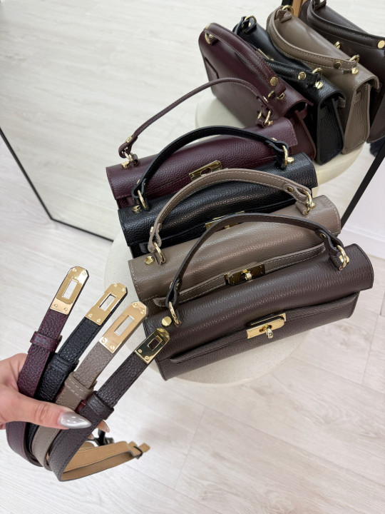 BOLSO KELLY LONG BURDEOS (PIEL 100%)