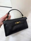 BOLSO KELLY LONG NEGRO (PIEL 100%)