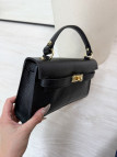 BOLSO KELLY LONG NEGRO (PIEL 100%)